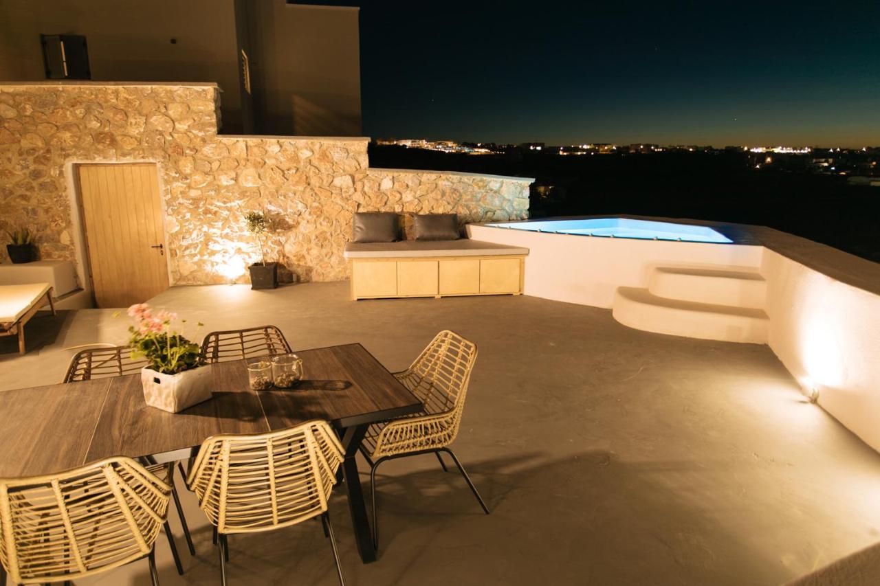 Amer Villa Santorini With Outdoor Hot Tub Вотон Экстерьер фото